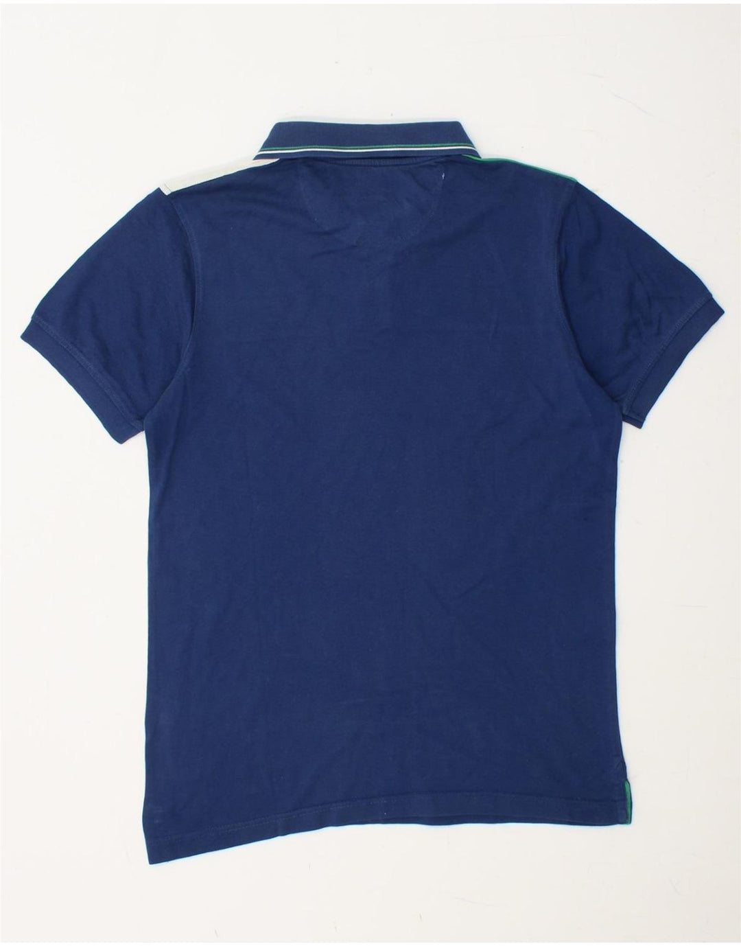 HARMONT & BLAINE Polo de corte estrecho para hombre Algodón color block azul pequeño