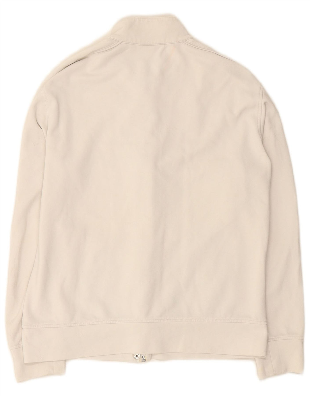 ASICS Chaqueta de chándal para mujer, talla 40, talla grande, poliamida blanca