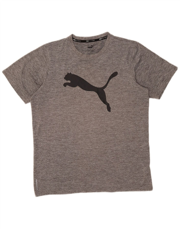 Puma Hombre Camiseta Gráfica Top Gris Medio