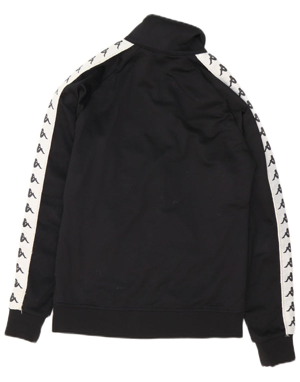 Kappa Chaqueta superior de chándal con gráfico para mujer UK 40 Medium Black Colourblock