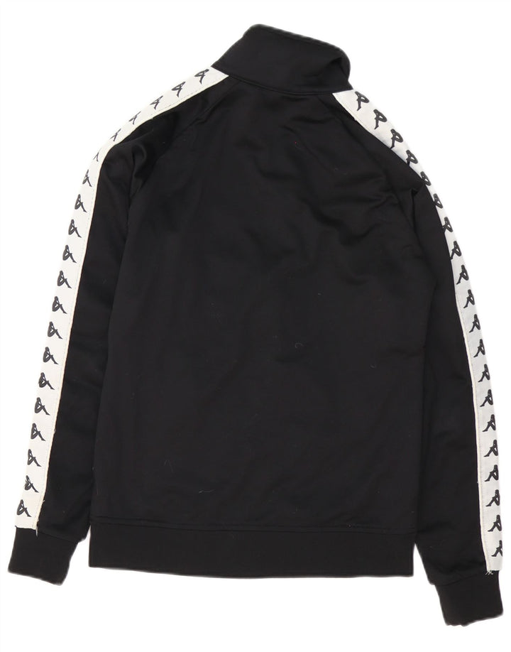 Kappa Chaqueta superior de chándal con gráfico para mujer UK 40 Medium Black Colourblock