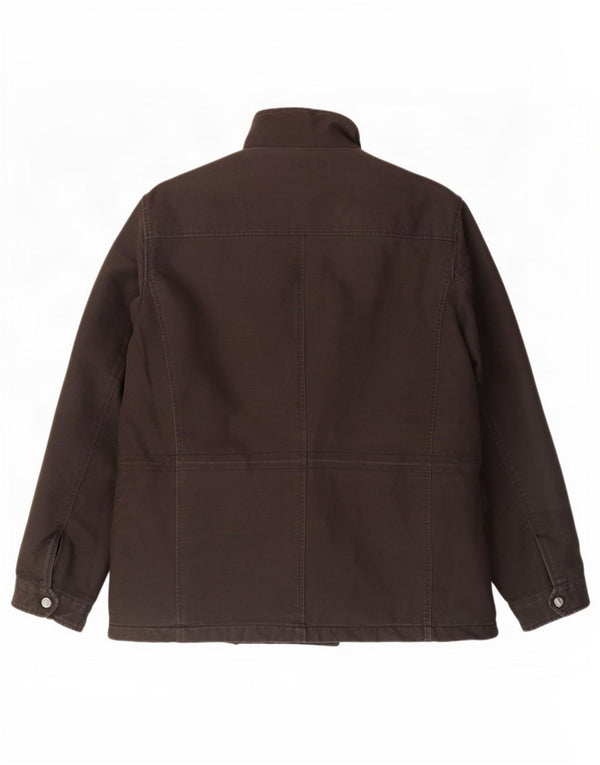 Basefield Chaqueta utilitaria Sherpa para hombre UK 42 XL Algodón marrón