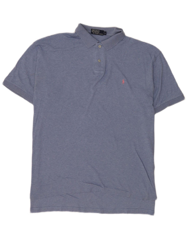 Camisa Polo Ralph Lauren Hombre XL Algodón Moteado Azul