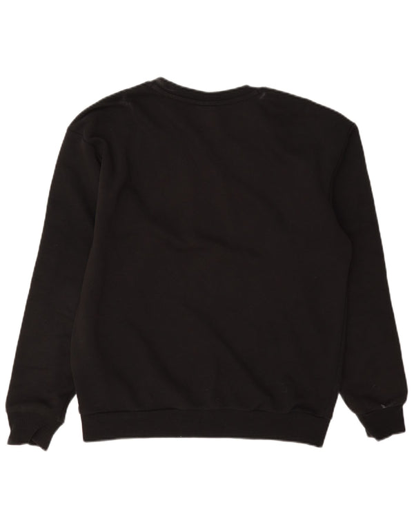 Puma Sudadera de gran tamaño con gráfico para mujer UK 6 XS Algodón negro