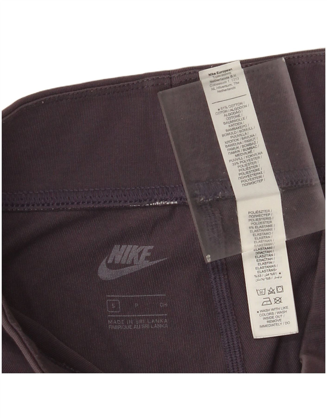 Nike Leggings para mujer Reino Unido 10 Pequeño Algodón Púrpura