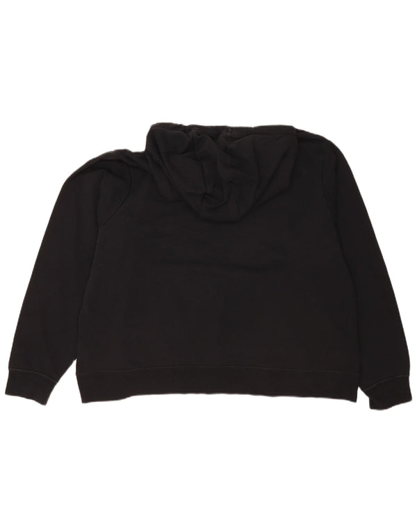 Nike - Sudadera con capucha para mujer, diseño gráfico de gran tamaño, talla 40, XL, algodón azul marino