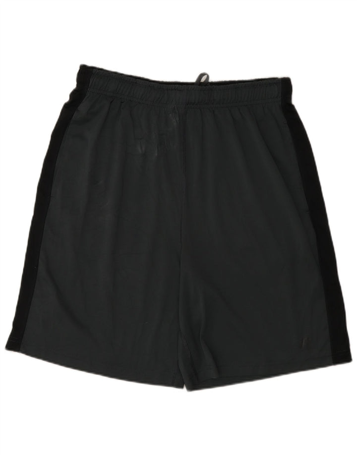Pantalones cortos deportivos para hombre Russell Athletic Poliéster color block gris medio