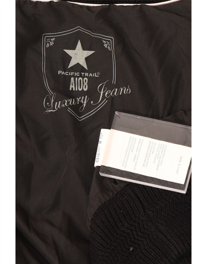 Pacific Trail Suéter tipo cárdigan para hombre Algodón negro mediano