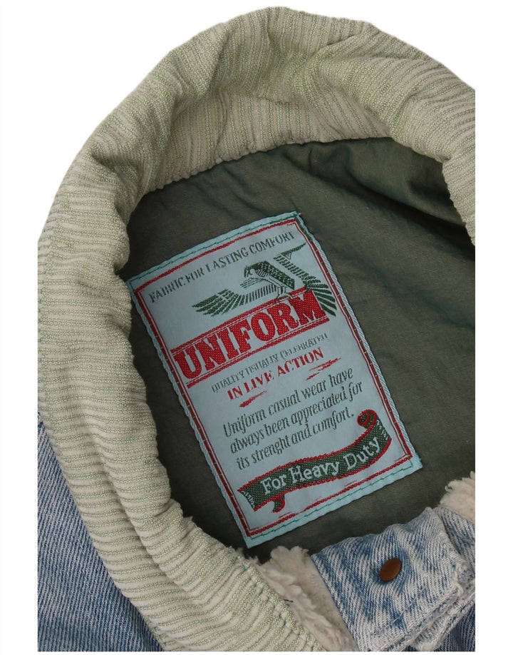 Uniforme Chaqueta vaquera Sherpa para hombre UK 42 XL Azul