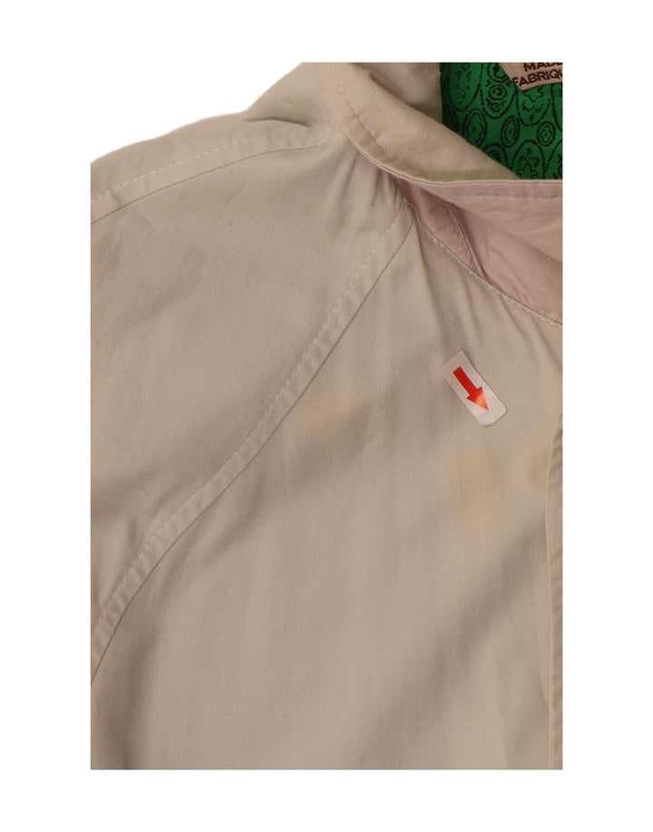 Abrigo Stratos para hombre Reino Unido 40 Grande Algodón beige