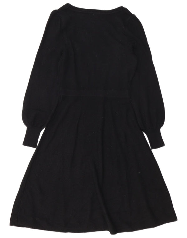 Vestido estilo jersey de manga larga para mujer Boden UK 40 Small Poliamida negra