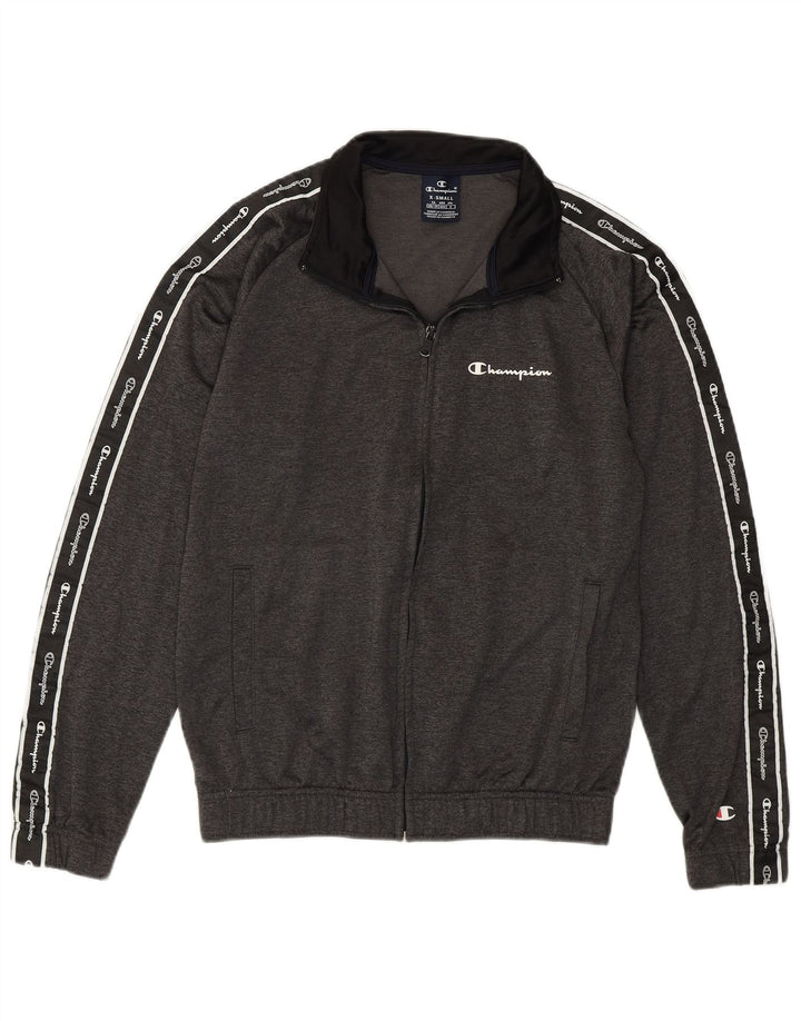 Champion Chaqueta De Chándal Con Gráfico Para Hombre XS Poliéster Color Block Gris
