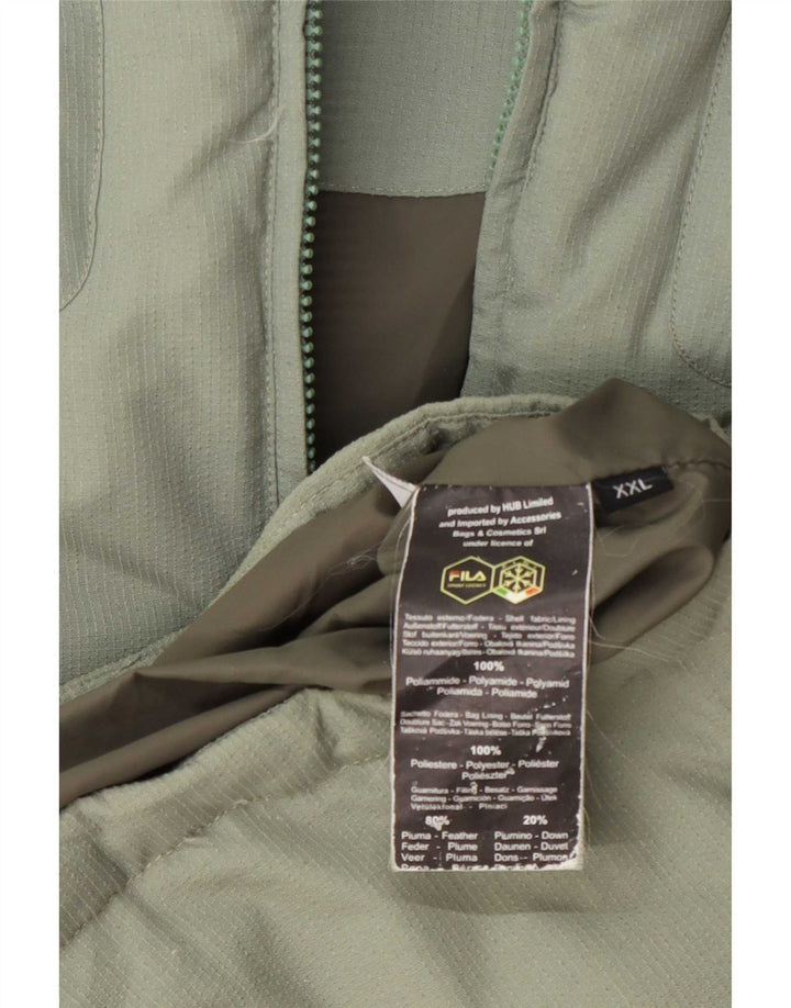 Fila Chaqueta acolchada para hombre UK 44 2XL Poliamida verde