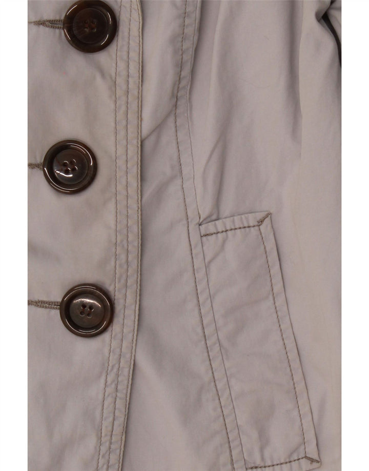 Marks & Spencer Chaqueta cruzada de manga 3/4 para mujer UK 8 Small Grey