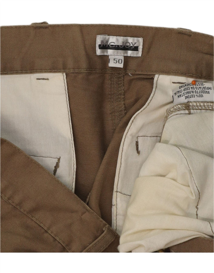 MC JOY Pantalones cortos cargo para hombre IT 50 Large W38 Algodón beige