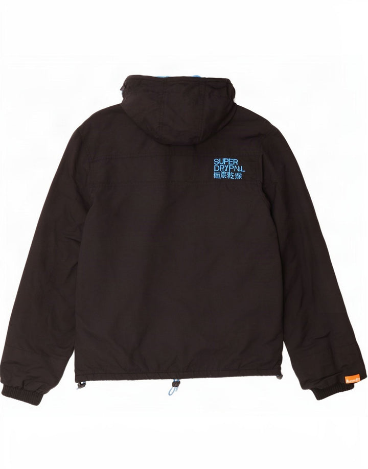 Superdry Chaqueta cortavientos con capucha The Windcheater para hombre UK 38 Medium Black