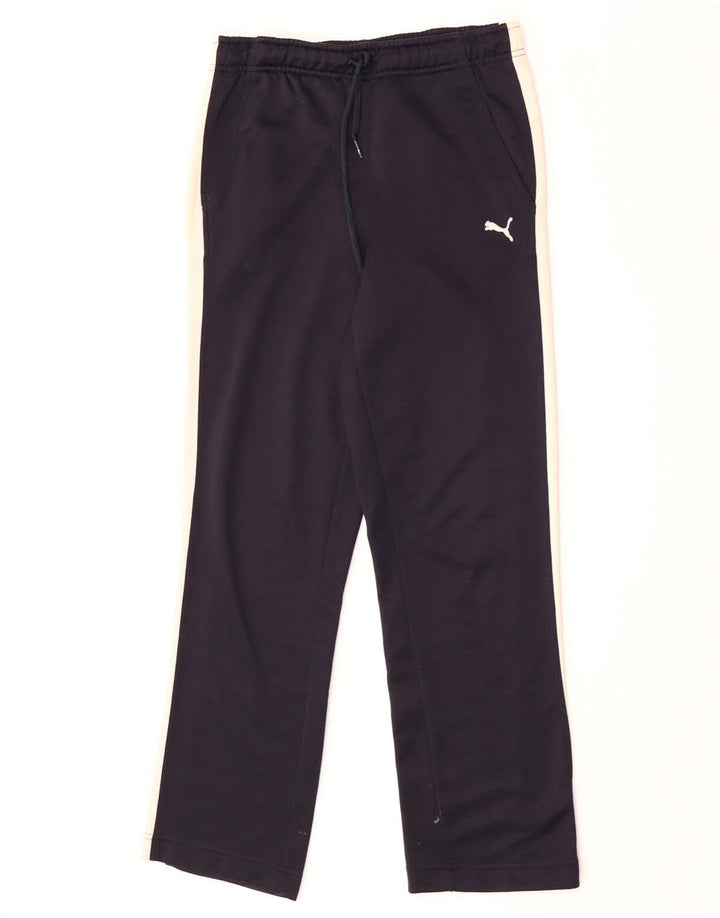 Puma Pantalones de chándal para mujer UK 8 Small Azul marino Colorblock Poliéster