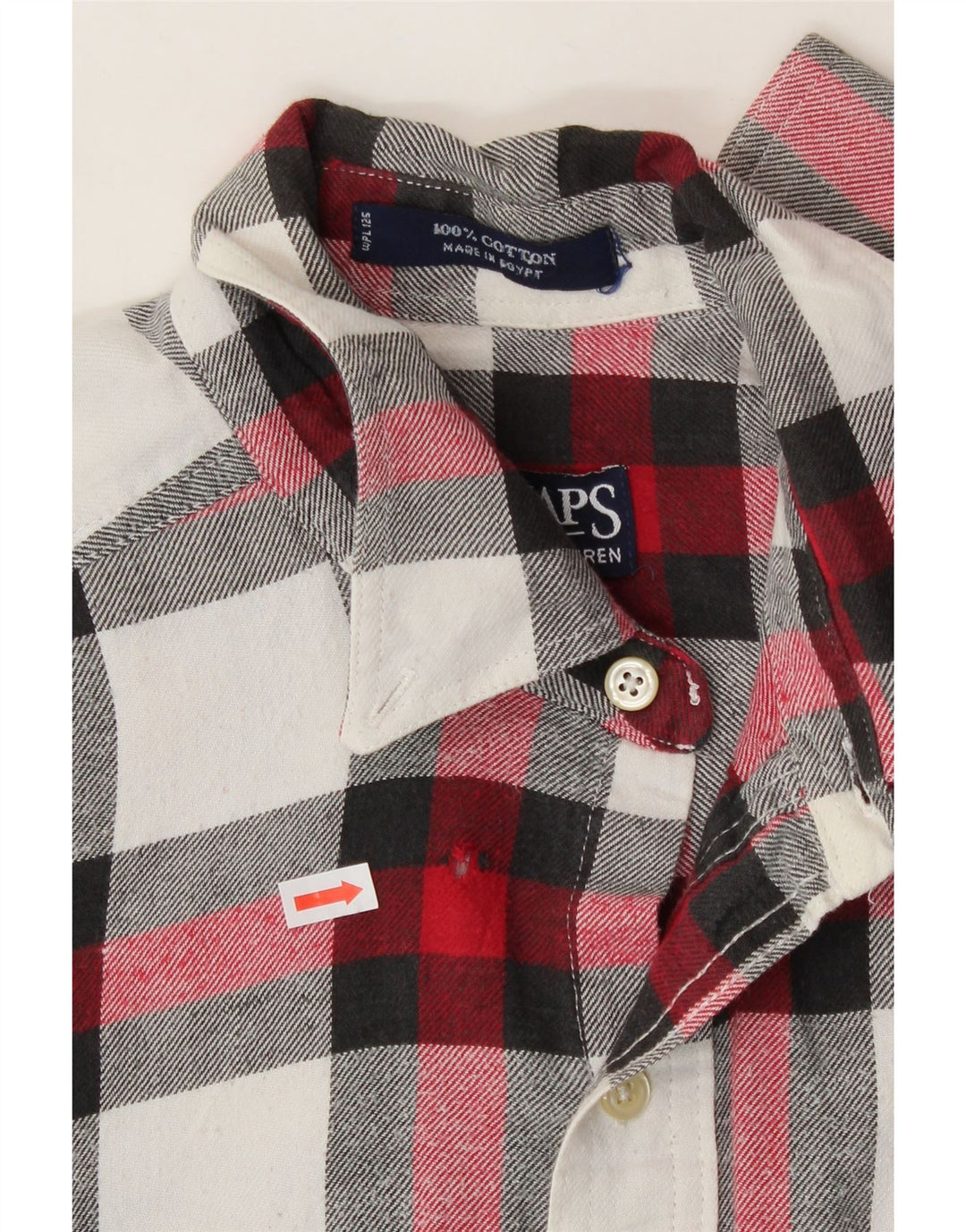 CHAPS RALPH LAUREN Mens Flannel Shirt Large Red Check Cotton Vintage Chaps Ralph Lauren and Second-Hand Chaps Ralph Lauren from Messina Hembry 