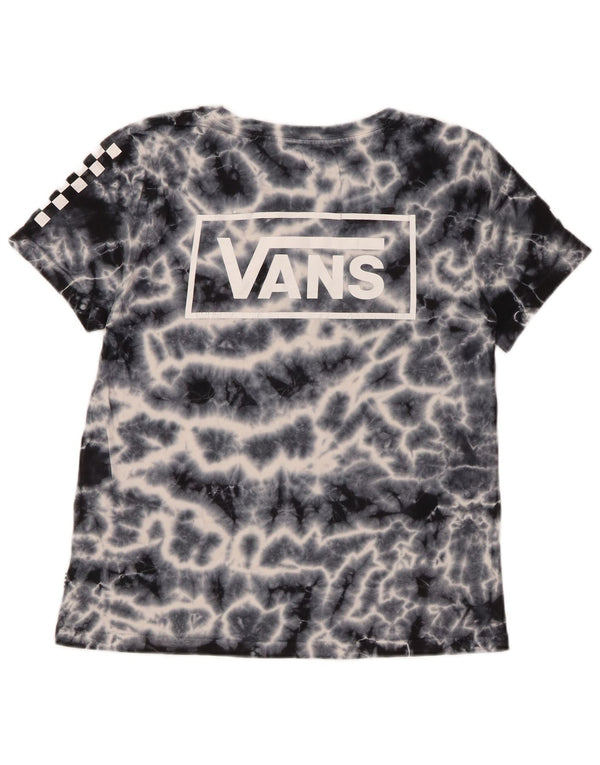 VANS Camiseta gráfica para mujer Top UK 10 Small Azul marino Tie Dye Algodón