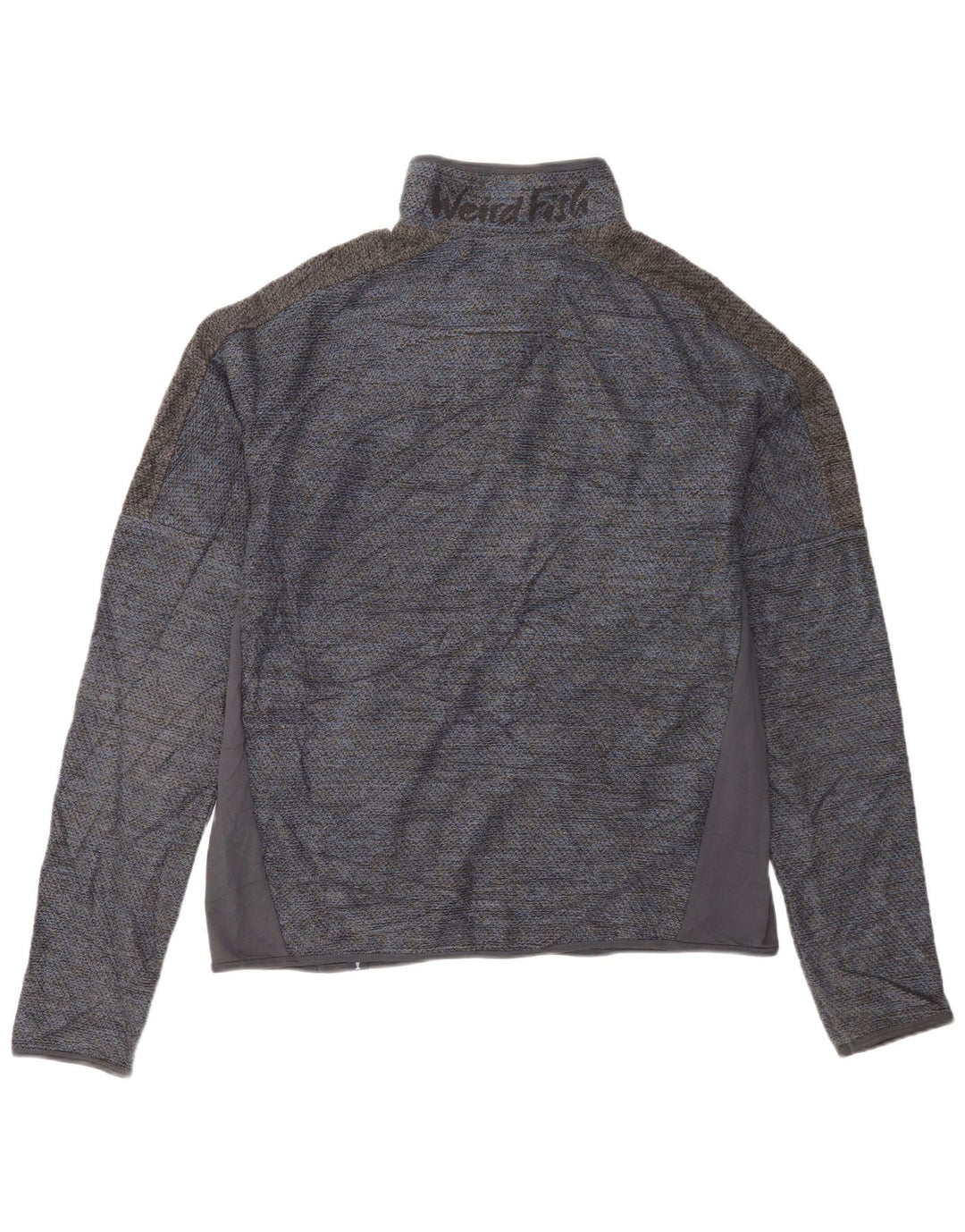 Weird Fish Hombre Chándal Top Chaqueta Grande Azul Colorblock Poliéster