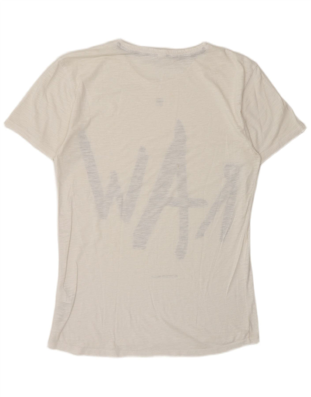 G-Star Hombre Camiseta Gráfica Top Mediano De Algodón Moteado Blanco