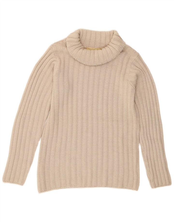 Massimo Rebecchi Suéter Alpha con cuello vuelto para mujer IT 44 Medium Beige