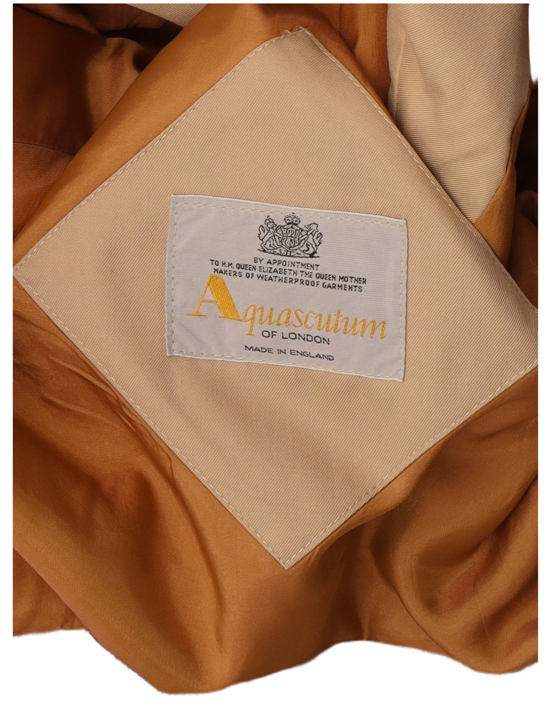 Aquascutum Gabardina extragrande para mujer Reino Unido 12 Medio Beige Clásico