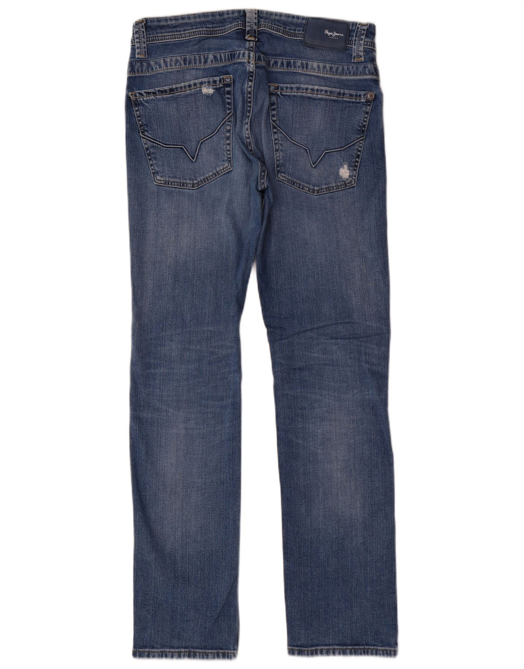 PEPE Jeans Vaqueros Rectos Regulares Desgastados para Hombre W32 L32 Algodón Azul