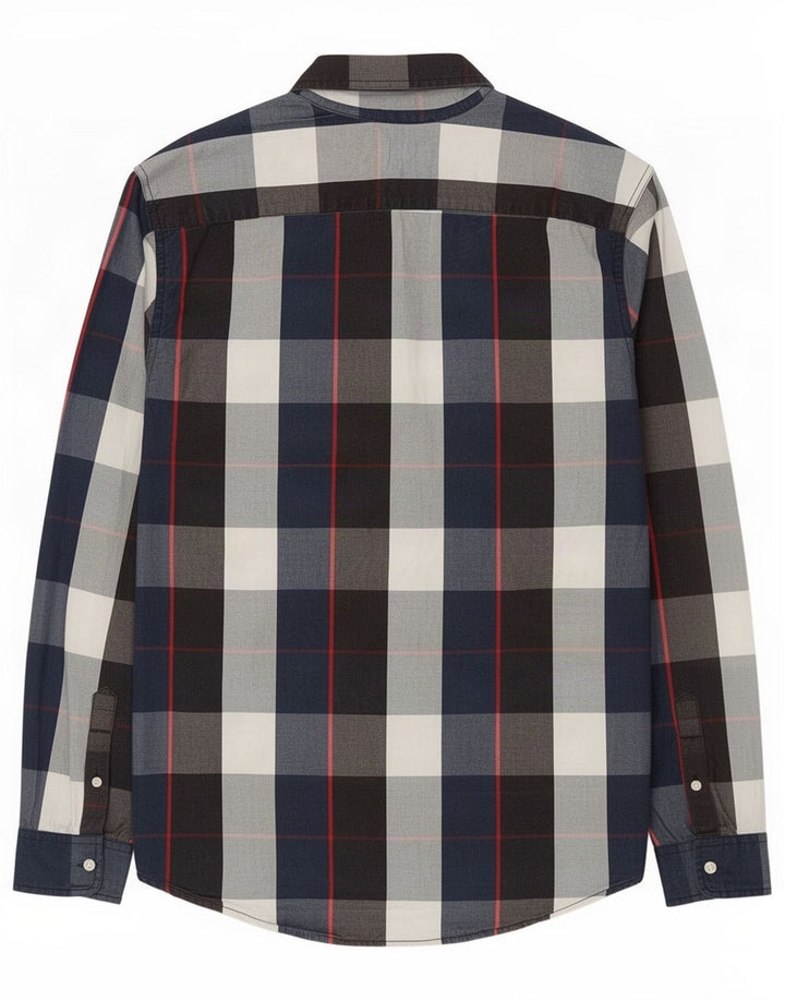 Camisa Levi's para hombre grande de algodón a cuadros azul marino