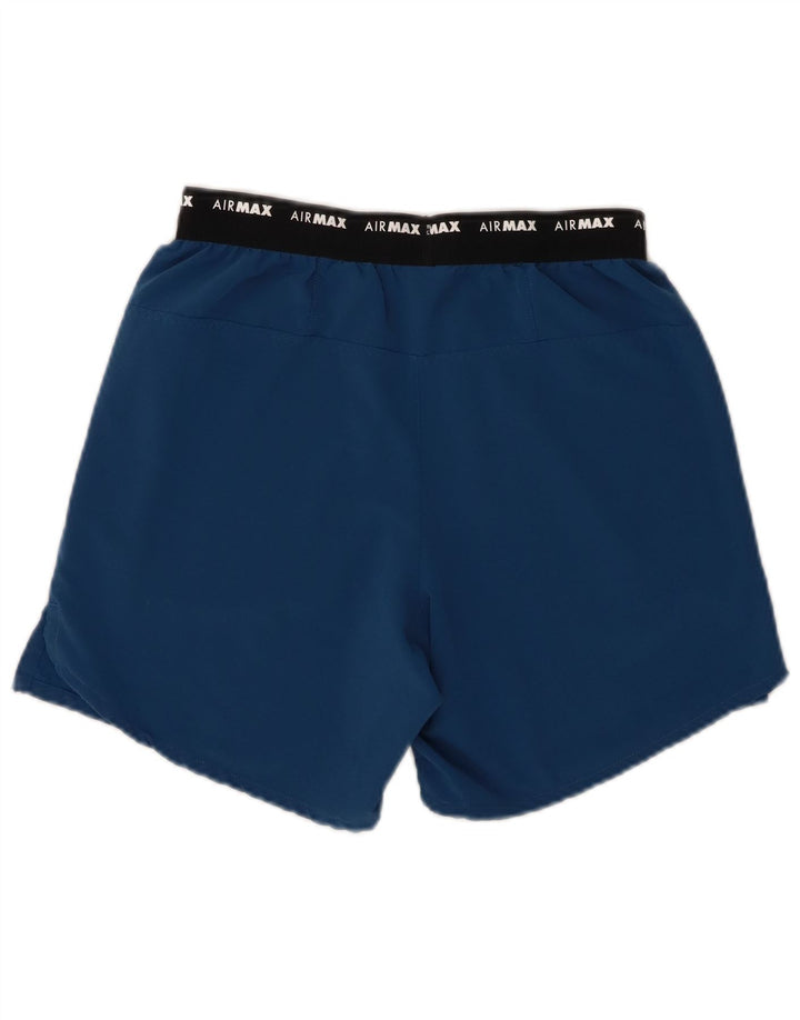 Nike - Pantalones cortos deportivos Air Max Graphic para hombre, poliéster, color azul pequeño