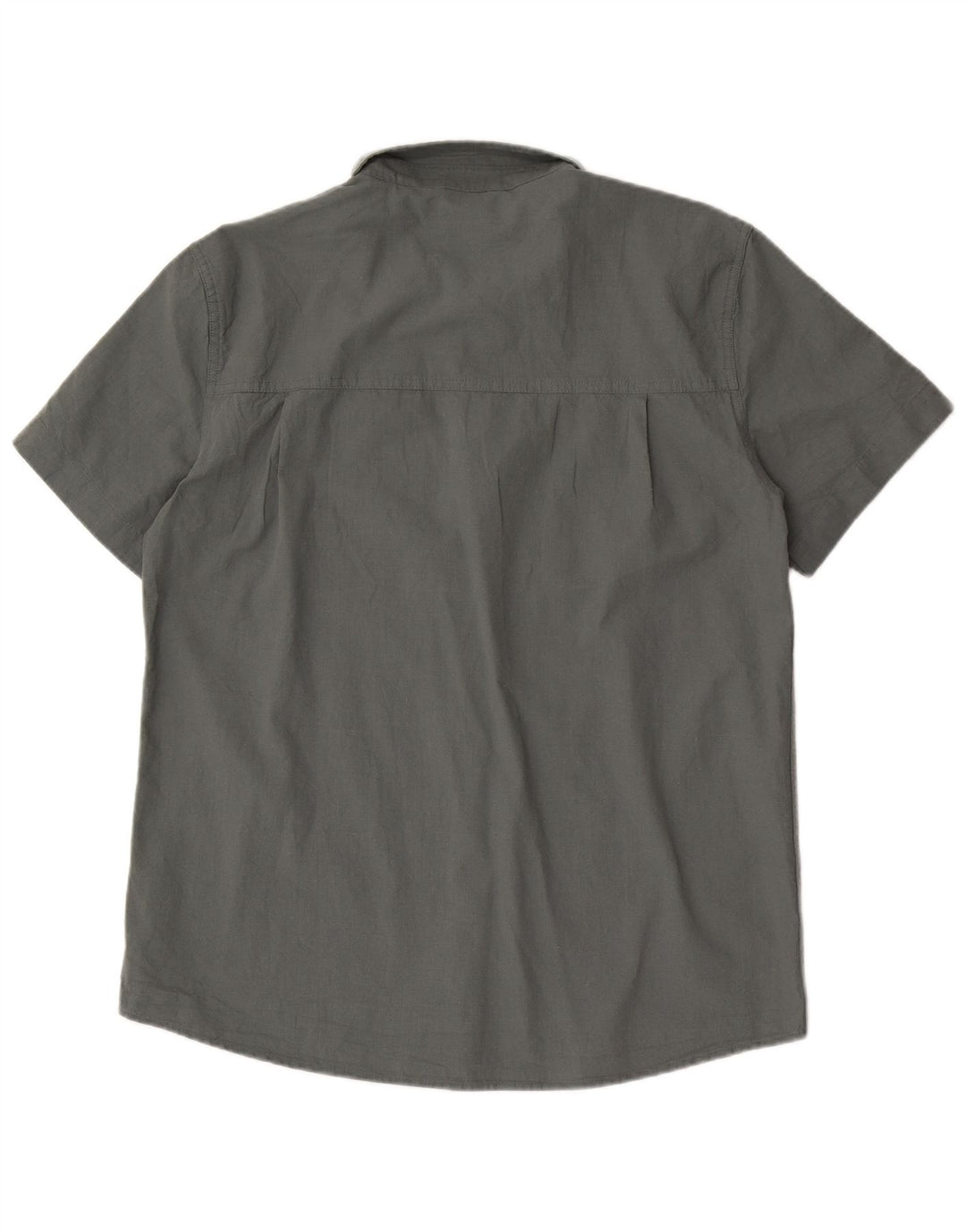 Camisa de manga corta para hombre Mountain Warehouse Algodón gris grande