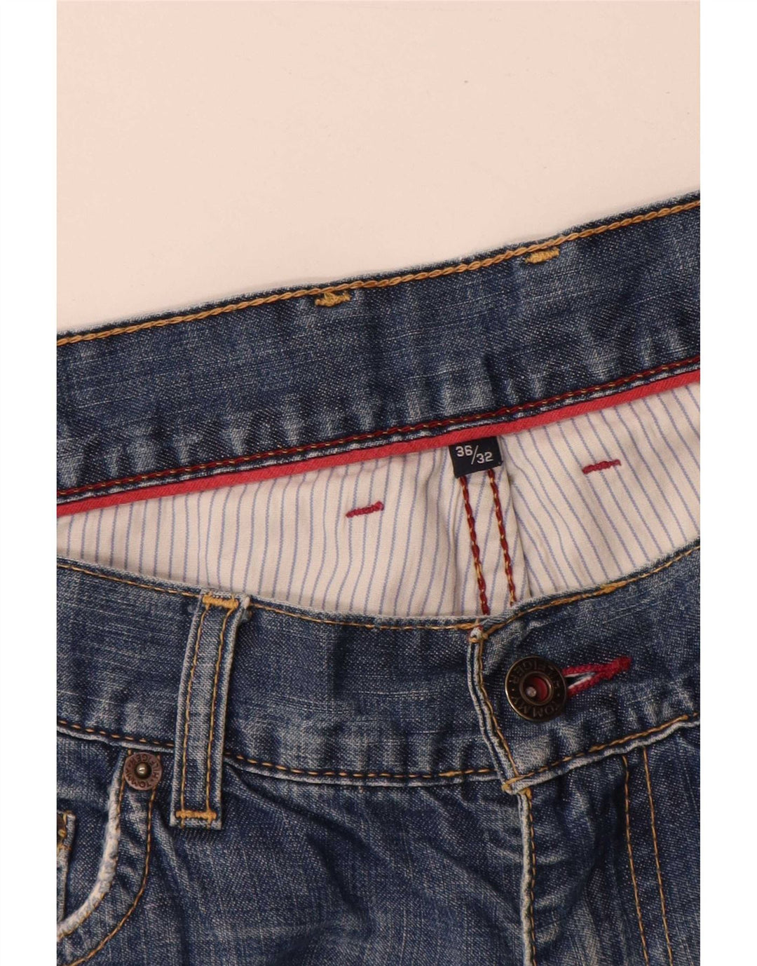 Tommy Hilfiger Vaqueros rectos para hombre W36 L32 Azul