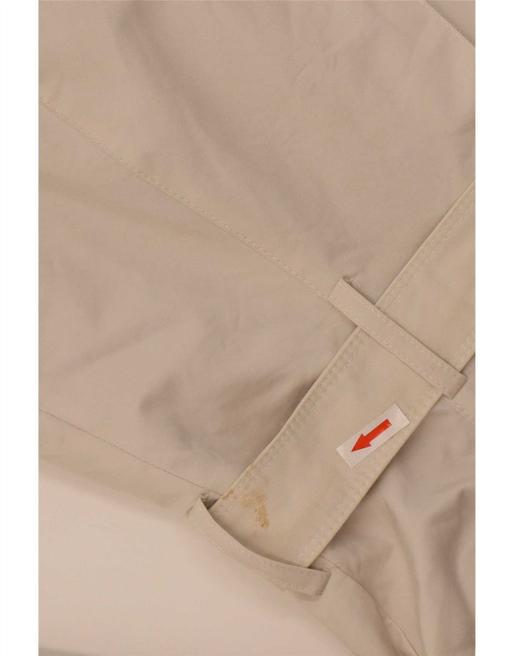 Zara Mujer Gabardina UK 12 Medio Algodón Blanco