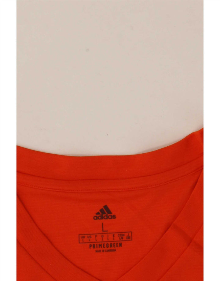 Adidas Hombre Aeroready Top Manga Larga Grande Naranja