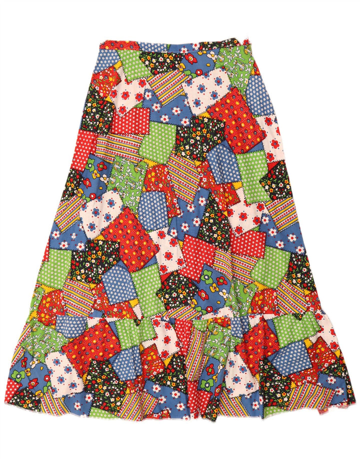 Falda Midi Mujer Konfetti-Modell Mediana W30 Patchwork Multicolor