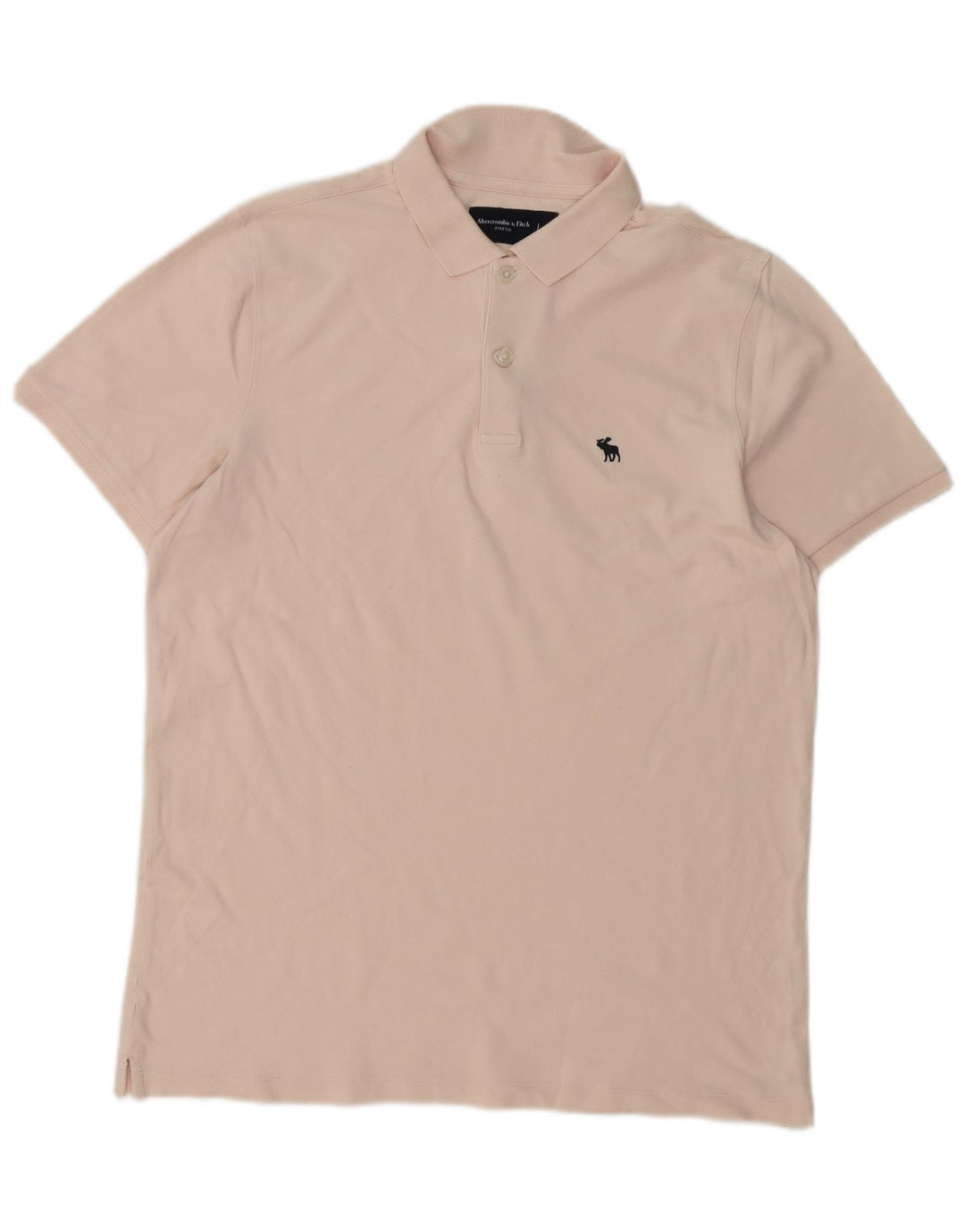 ABERCROMBIE & FITCH Polo para hombre grande rosa
