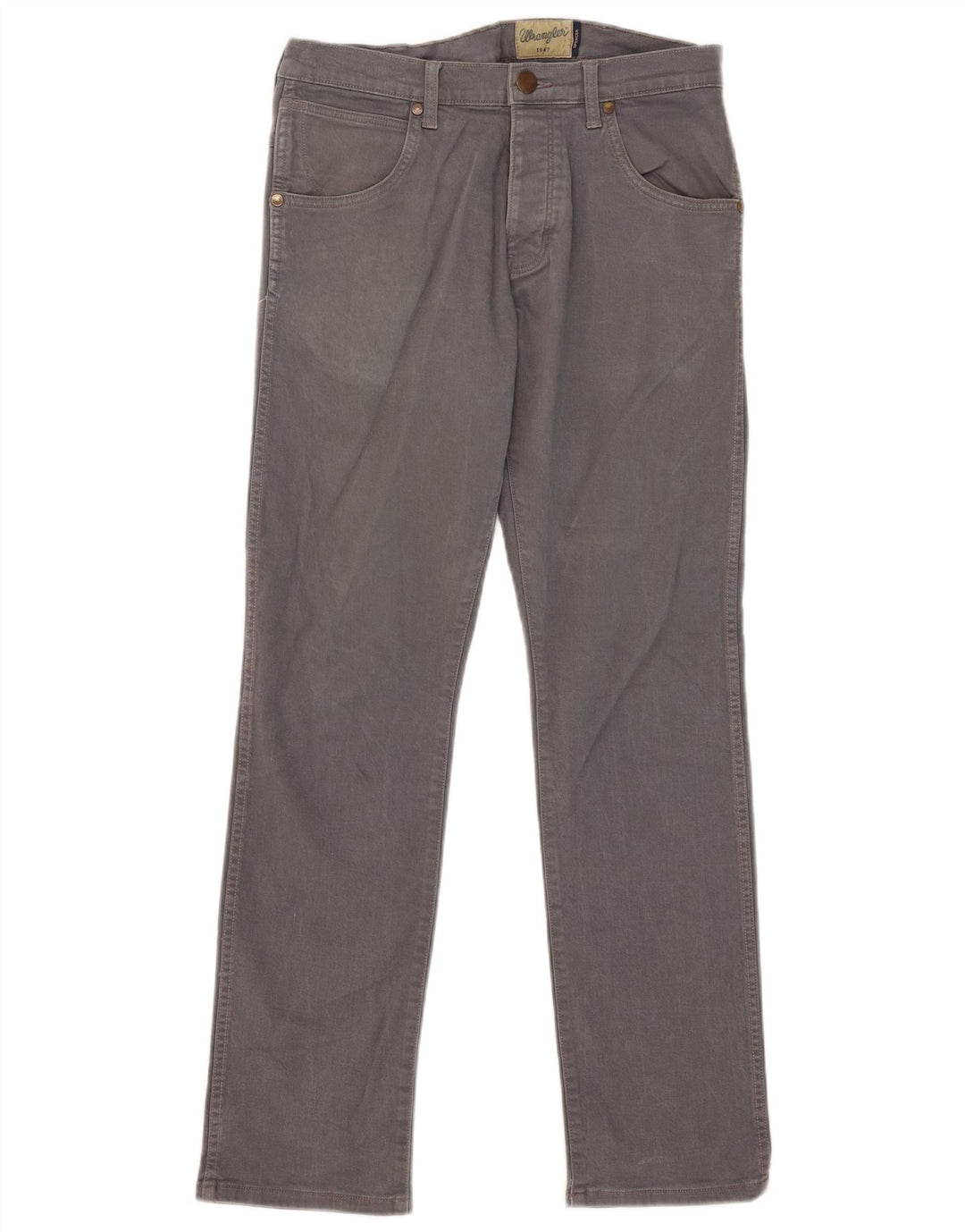 WRANGLER Vaqueros rectos Spencer para hombre W32 L32 Algodón gris