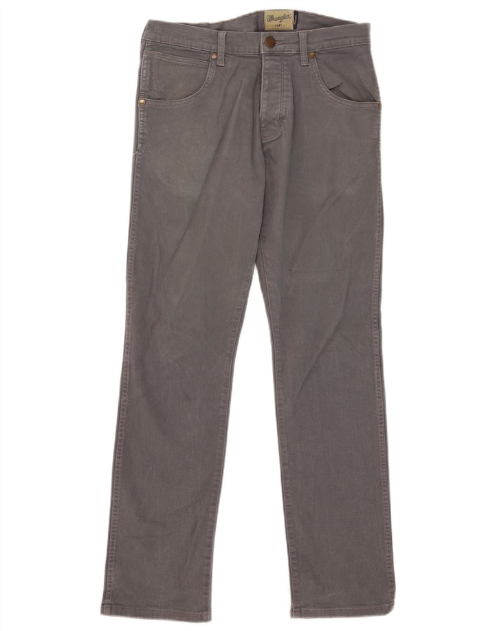 WRANGLER Vaqueros rectos Spencer para hombre W32 L32 Algodón gris