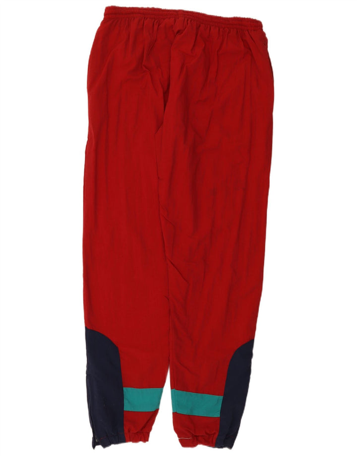 Vintage mujer Parka chaqueta Reino Unido 14 gran bloque de color rojo