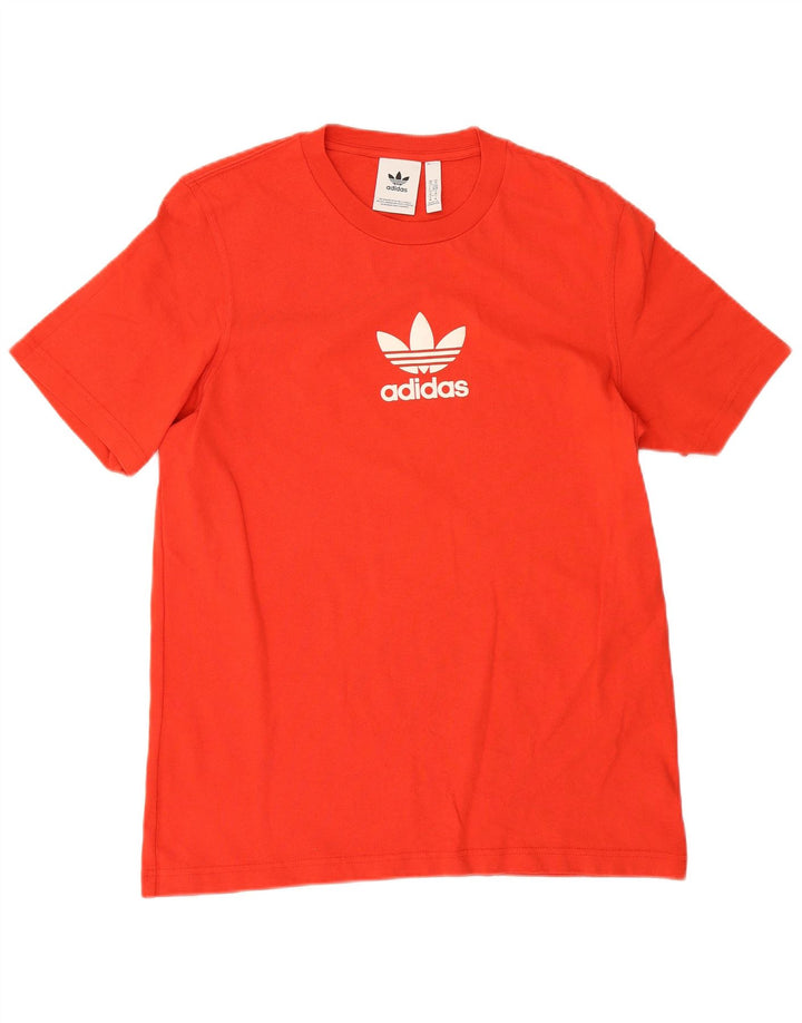 Adidas - Camiseta gráfica para hombre, color rojo medio, algodón