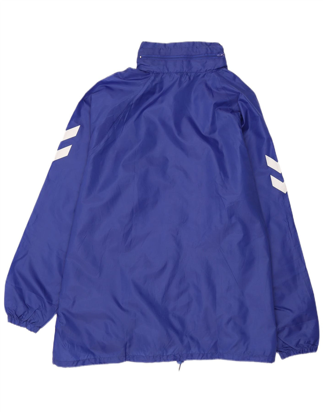 HUMMEL Chaqueta impermeable con capucha y gráfico para hombre UK 42 XL Poliéster azul