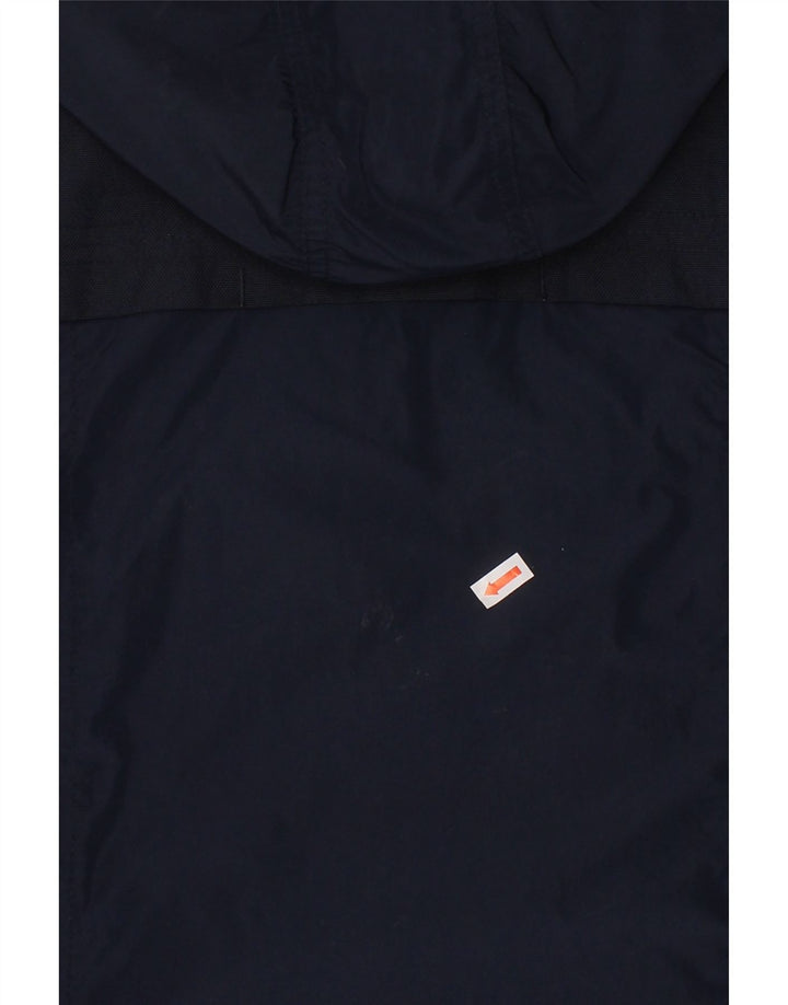 TOMMY HILFIGER Boys Hooded Utility Jacket 7-8 Years Navy Blue Polyester Vintage Tommy Hilfiger and Second-Hand Tommy Hilfiger from Messina Hembry 