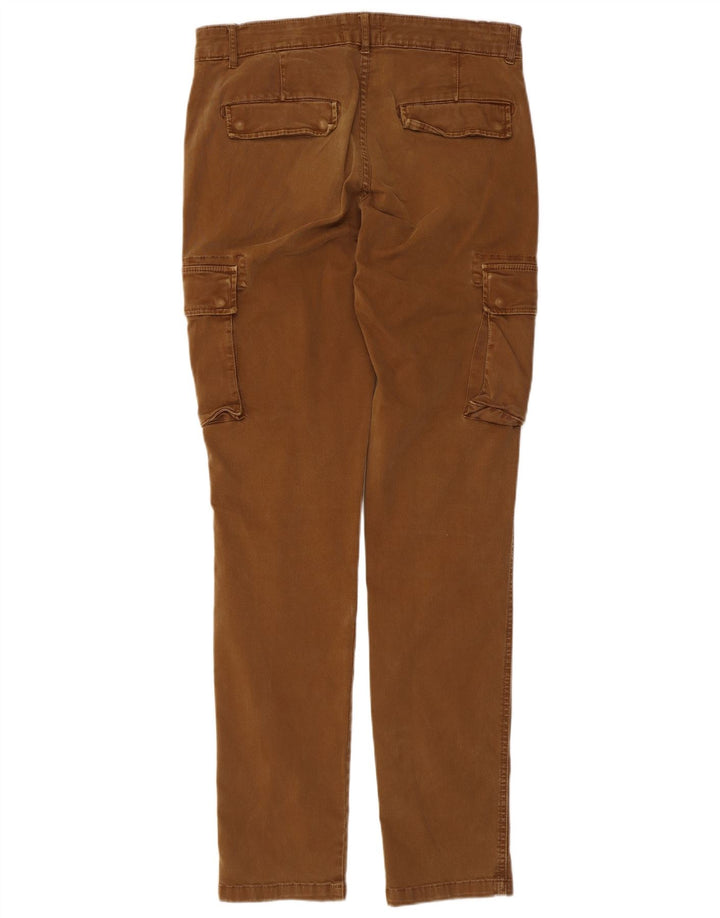 Lyle & Scott Pantalones cargo ajustados para hombre W32 L33 Algodón marrón