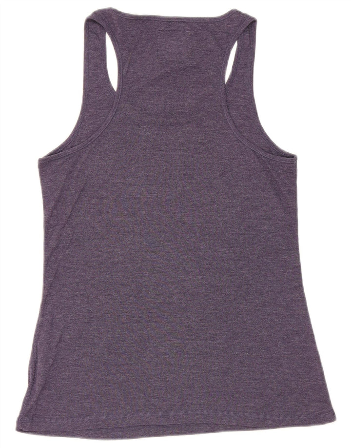 Jack Wills Top sin mangas gráfico para mujer UK 44 Algodón azul marino mediano