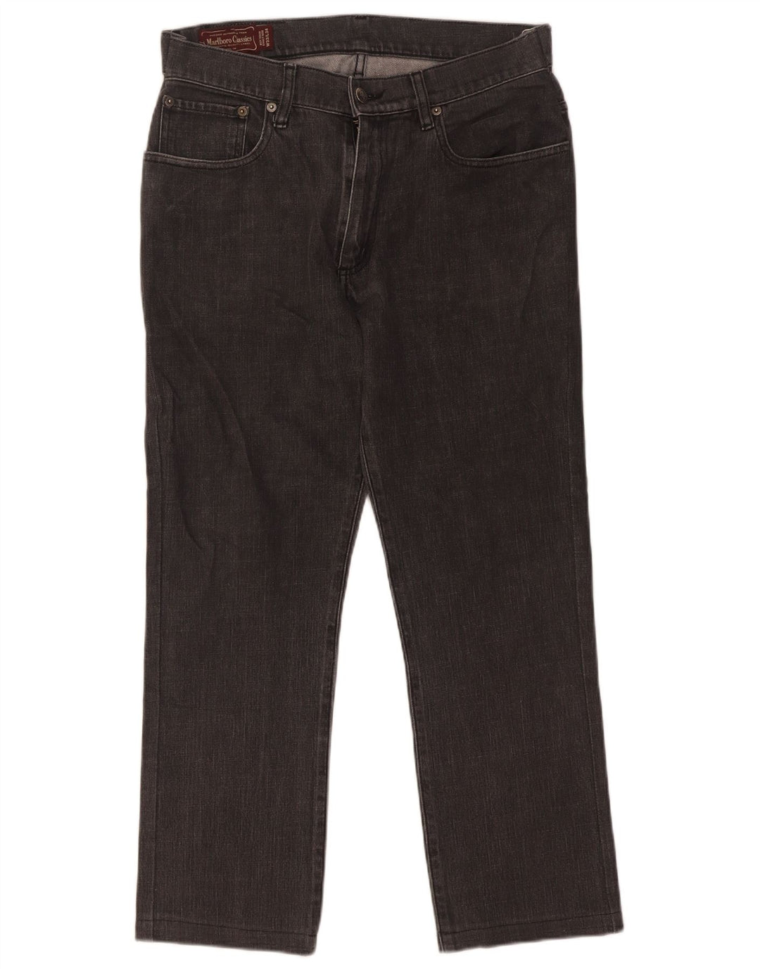 Marlboro Classics Vaqueros rectos para hombre W33 L27 Algodón negro