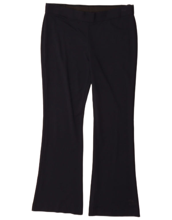 Marks & Spencer Pantalones acampanados para mujer UK 40 Large W34 L31 Viscosa azul marino