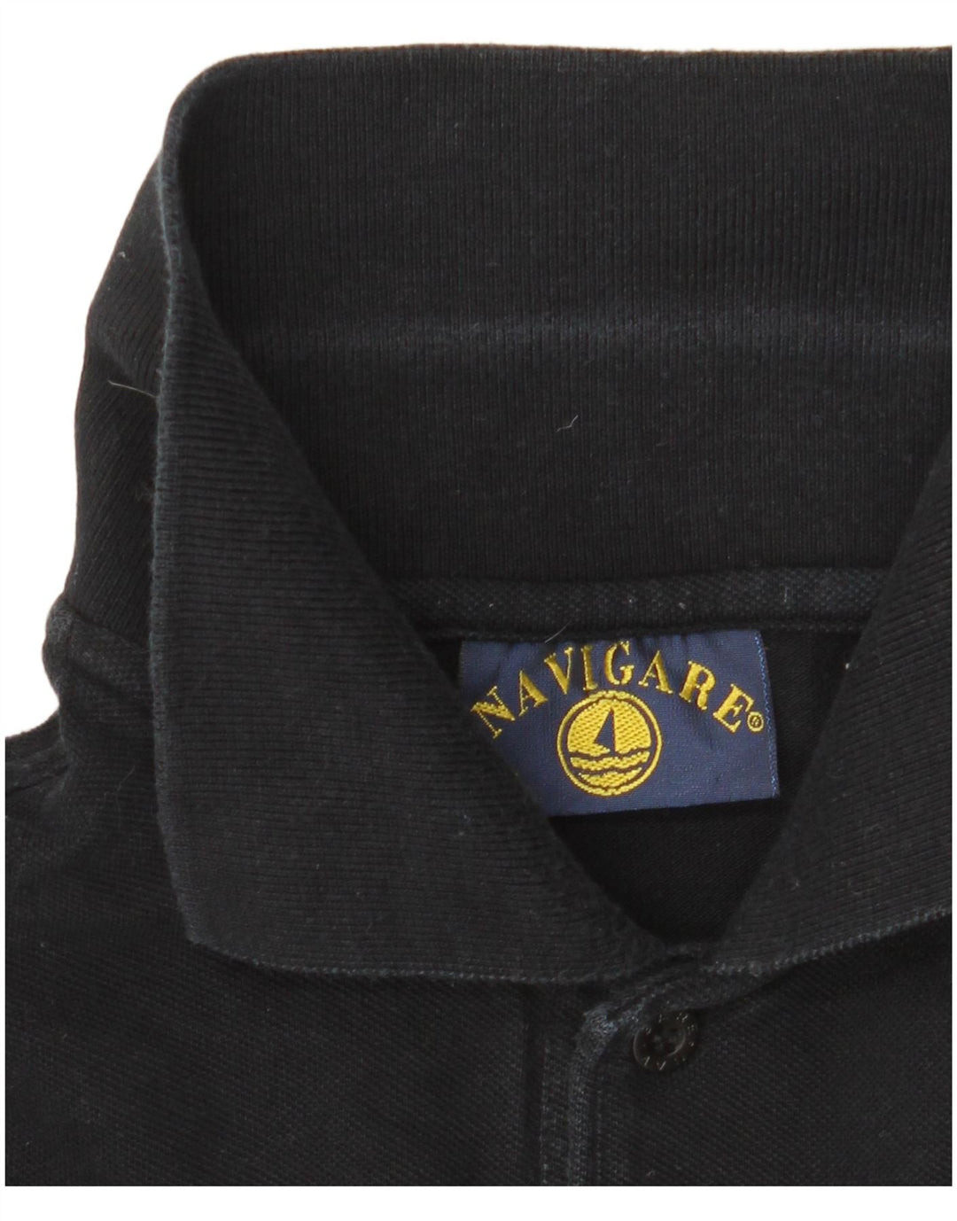 NAVIGARE Polo Hombre Algodón Mediano Negro