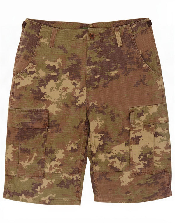 Vintage Shorts cargo para hombre Medium W32 Algodón de camuflaje caqui