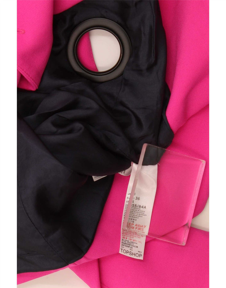 Topshop Chaqueta Bolero para Mujer UK 8 Small Rosa Poliéster