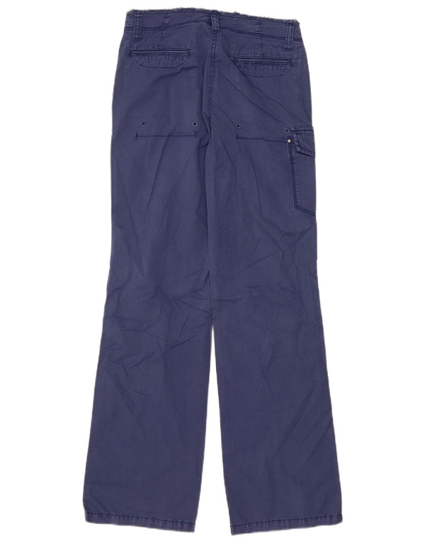 Napapijri Pantalones cargo gráficos para mujer IT 40 Small W30 L33 Azul marino